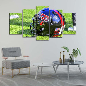 Texas Tech Red Raiders Football Helmet Canvas