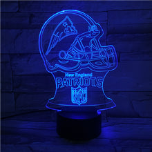 Load image into Gallery viewer, New England Patriots 3D Illusion LED Lamp 1