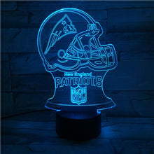 Load image into Gallery viewer, New England Patriots 3D Illusion LED Lamp 1