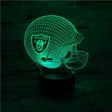 Load image into Gallery viewer, Las Vegas Raiders 3D Illusion LED Lamp