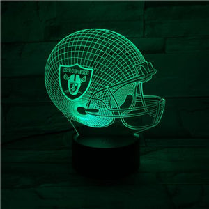 Las Vegas Raiders 3D Illusion LED Lamp