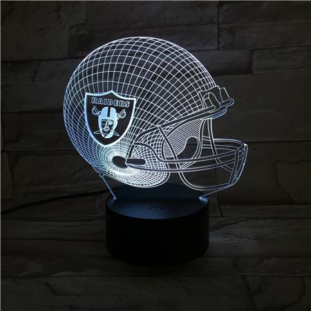 Las Vegas Raiders 3D Illusion LED Lamp