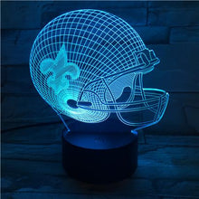 Load image into Gallery viewer, New Orleans Saints 3D Illusion LED Lamp