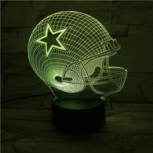 Load image into Gallery viewer, Dallas Cowboys 3D Illusion LED Lamp