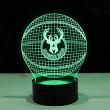 Load image into Gallery viewer, Milwaukee Bucks 3D Illusion LED Lamp