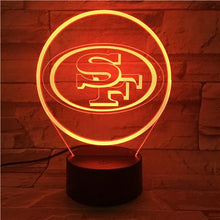 Load image into Gallery viewer, San Francisco 49ers 3D LED Lamp