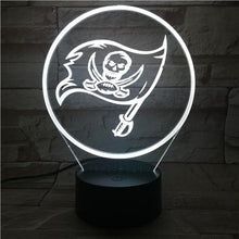 Load image into Gallery viewer, Tampa Bay Buccaneers 3D LED Lamp
