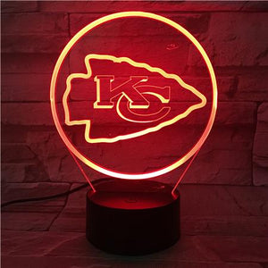 Kansas City Chiefs 3D LED Lamp