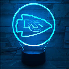 Load image into Gallery viewer, Kansas City Chiefs 3D LED Lamp