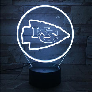 Kansas City Chiefs 3D LED Lamp