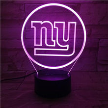 Load image into Gallery viewer, New York Giants 3D LED Lamp
