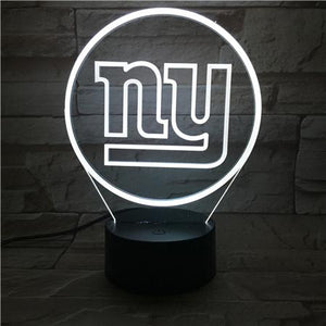 New York Giants 3D LED Lamp