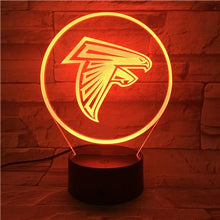 Load image into Gallery viewer, Atlanta Falcons 3D LED Lamp
