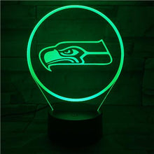 Load image into Gallery viewer, Seattle Seahawks 3D Illusion LED Lamp 3