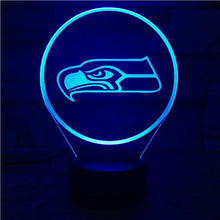 Load image into Gallery viewer, Seattle Seahawks 3D Illusion LED Lamp 3