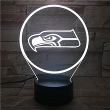 Load image into Gallery viewer, Seattle Seahawks 3D Illusion LED Lamp 3