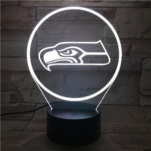 Seattle Seahawks 3D Illusion LED Lamp 3