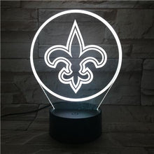 Load image into Gallery viewer, New Orleans Saints 3D LED Lamp