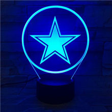 Load image into Gallery viewer, Dallas Cowboys 3D LED Lamp