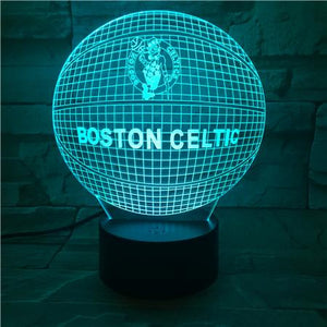 Boston Celtics 3D Illusion LED Lamp