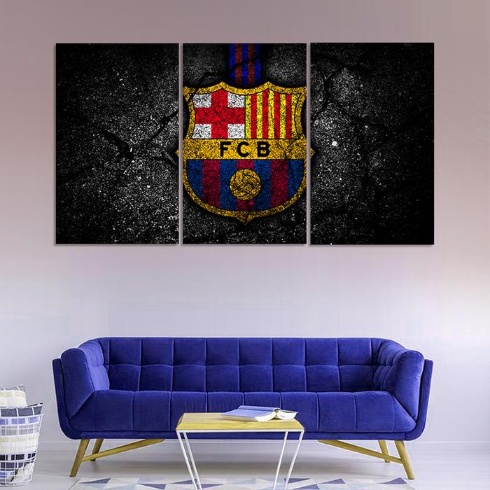 FC Barcelona Rock Style Wall Canvas 1