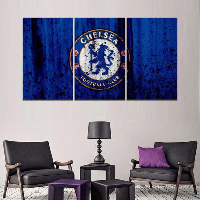 Chelsea F.C. Rough Look Wall Canvas 1