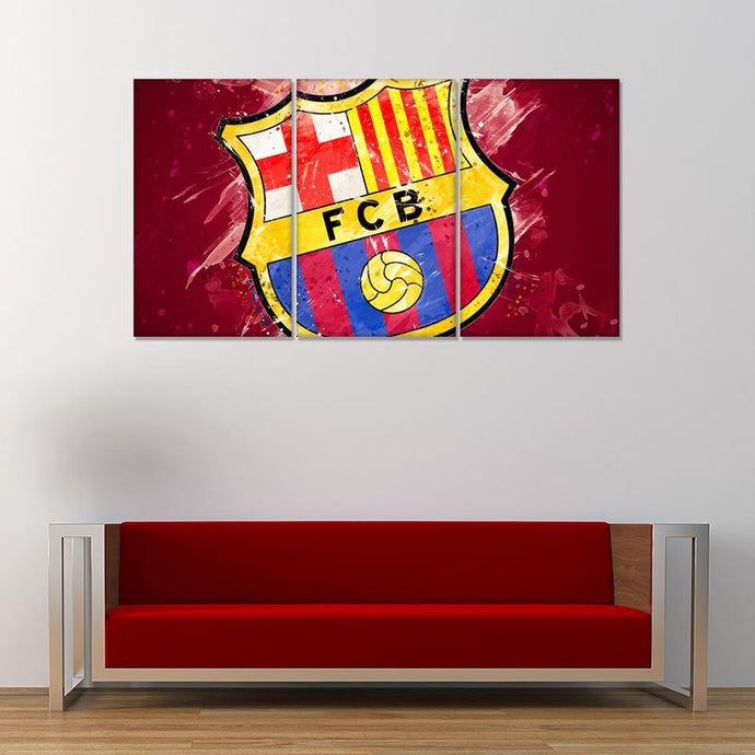 FC Barcelona Paint Splash Wall Canvas 1