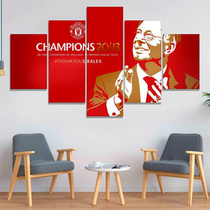Sir Alex Ferguson Manchester United Wall Canvas