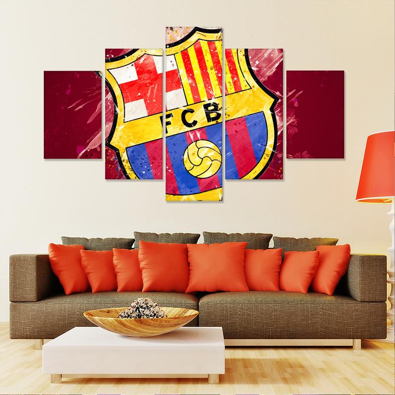FC Barcelona Paint Splash Wall Canvas