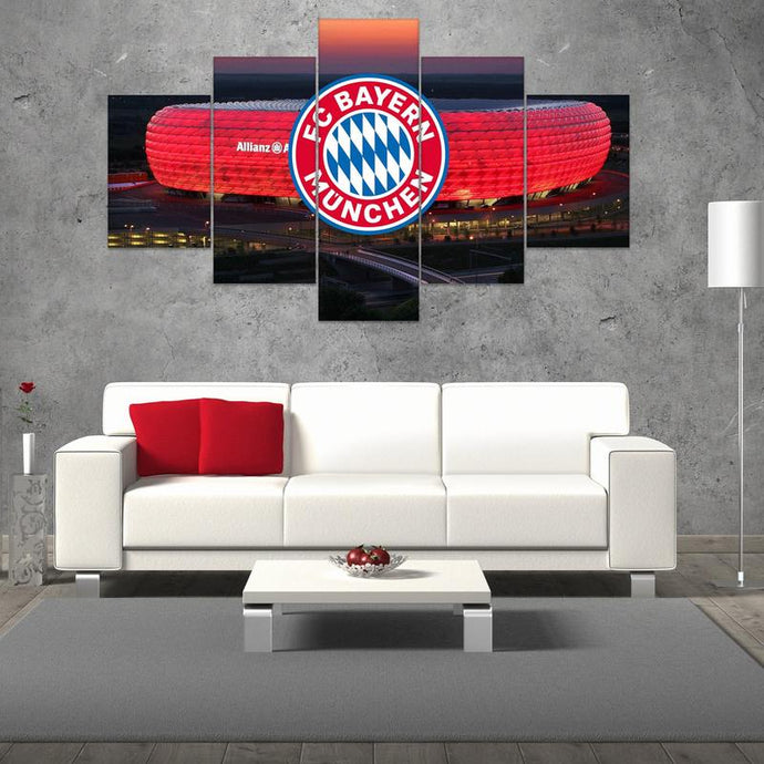 Bayern Munich Stadium Nightscape Wall Art Canvas 1