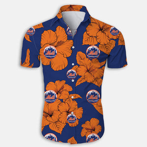 New York Mets Tropical Floral Shirt
