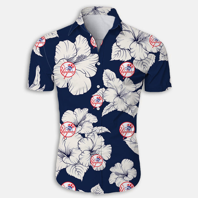 New York Yankees Tropical Floral Shirt
