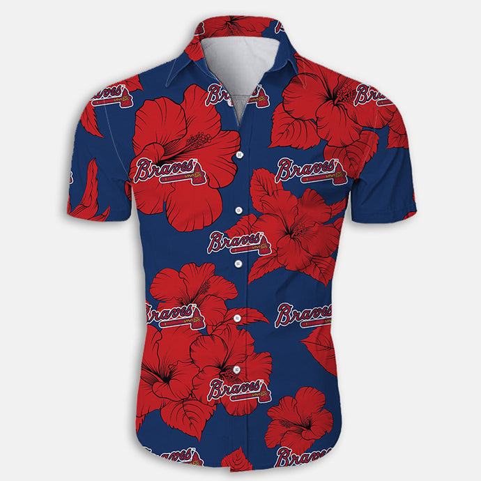 Atlanta Braves Tropical Floral Shirt