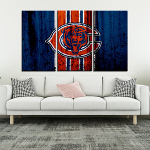 Chicago Bears Rough Style Wall Canvas 2