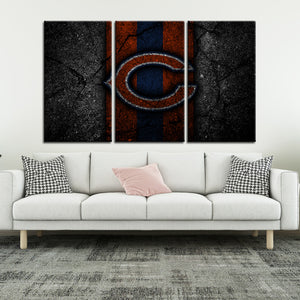 Chicago Bears Rock Style Wall Canvas 2