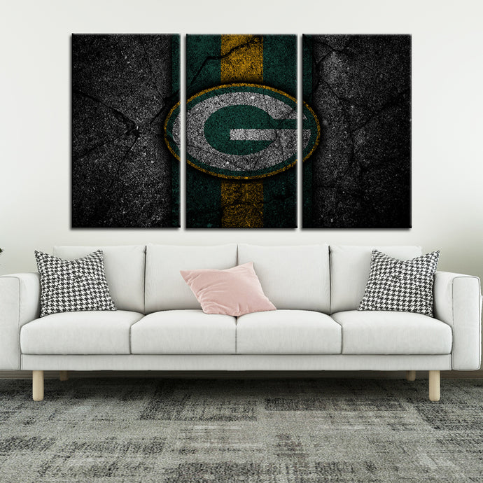 Green Bay Packers Rock Style Wall Canvas 2