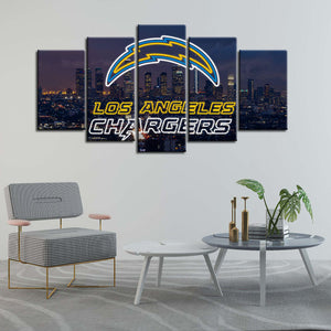 Los Angeles Chargers Wall Art Canvas 1