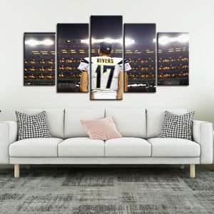 Philip Rivers Los Angeles Chargers Wall Canvas