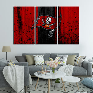 Tampa Bay Buccaneers Rough Look Wall Canvas 2