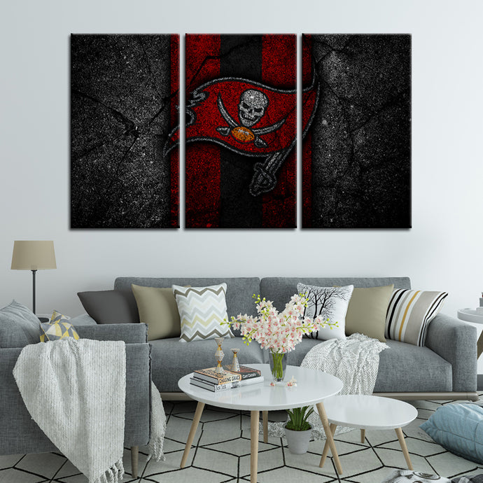 Tampa Bay Buccaneers Rock Style Wall Canvas 2