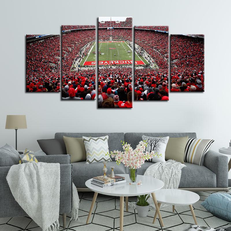 Ohio State Buckeyes Stadium Canvas 4