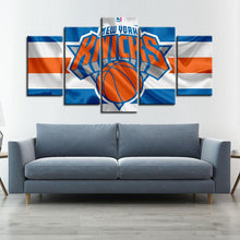 Load image into Gallery viewer, New York Knicks Fabric Look Canvas