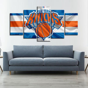 New York Knicks Fabric Look Canvas