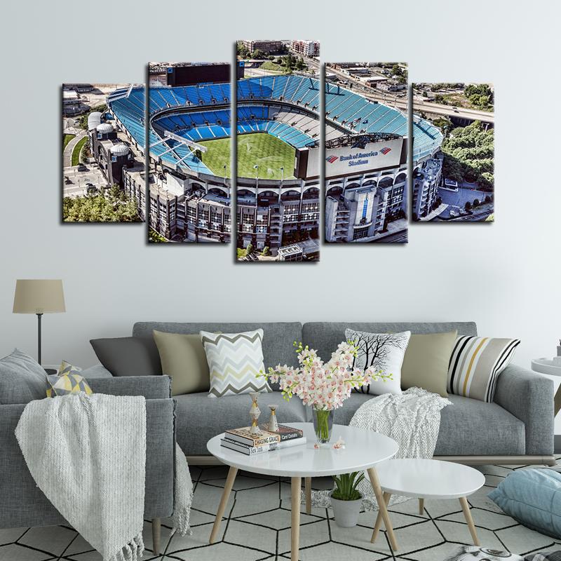 Carolina Panthers Stadium Arial View Wall Canvas