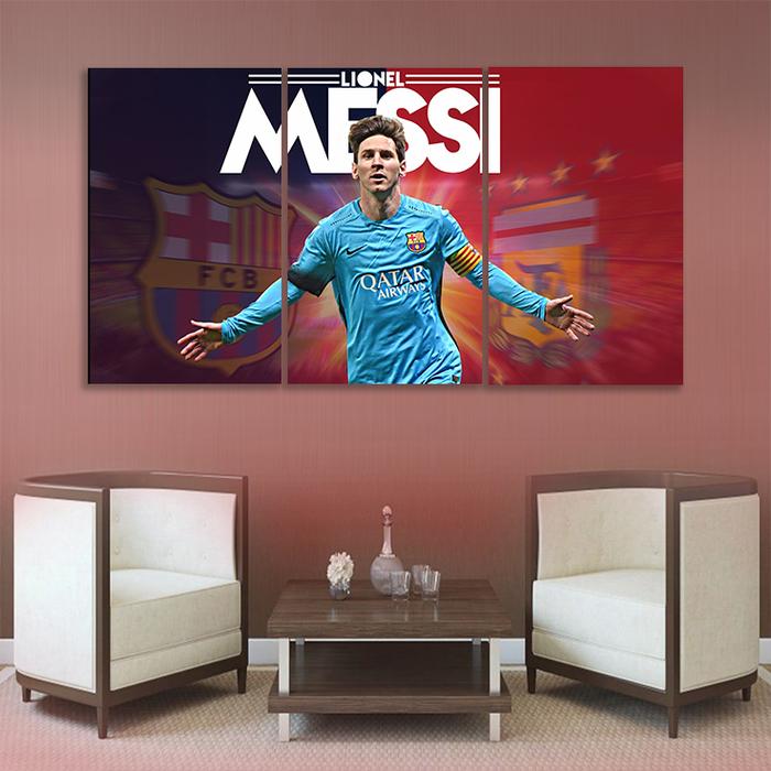 Lionel Messi FC Barcelona Wall Canvas 1
