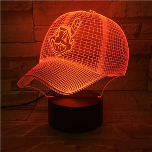 Cleveland Indians 3D Illusion LED Lamp