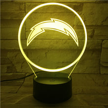 Load image into Gallery viewer, Los Angeles Chargers 3D LED Lamp