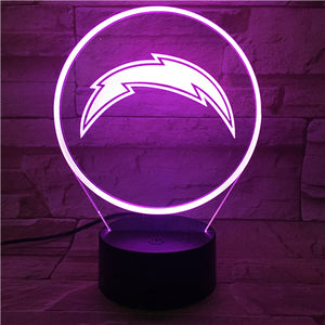 Los Angeles Chargers 3D LED Lamp