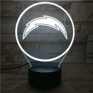 Los Angeles Chargers 3D LED Lamp