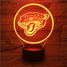 Load image into Gallery viewer, Jacksonville Jaguars 3D Illusion LED Lamp
